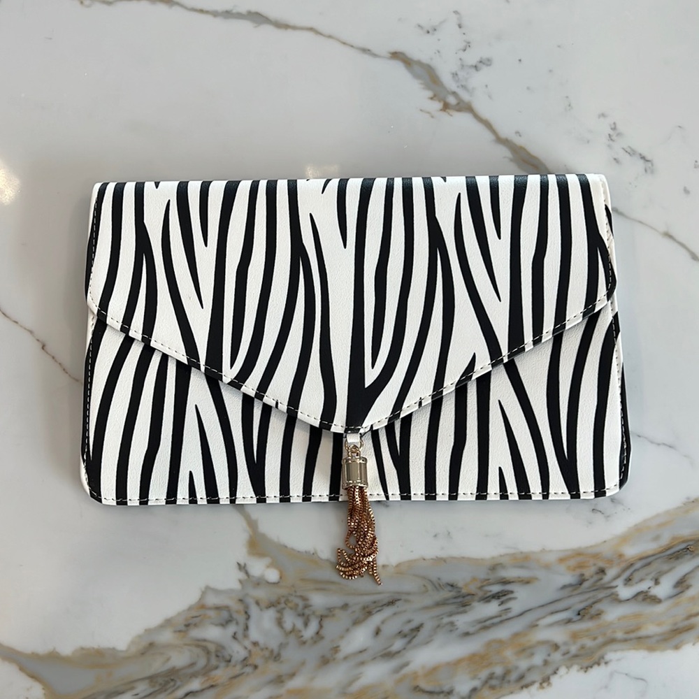 Beautiful zebra clutch
